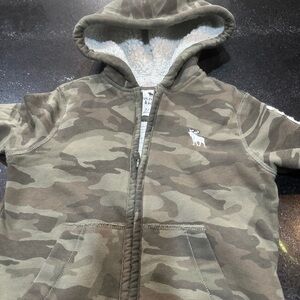 Abercrombie Kids Camouflage Hoodie - Brown and Green
